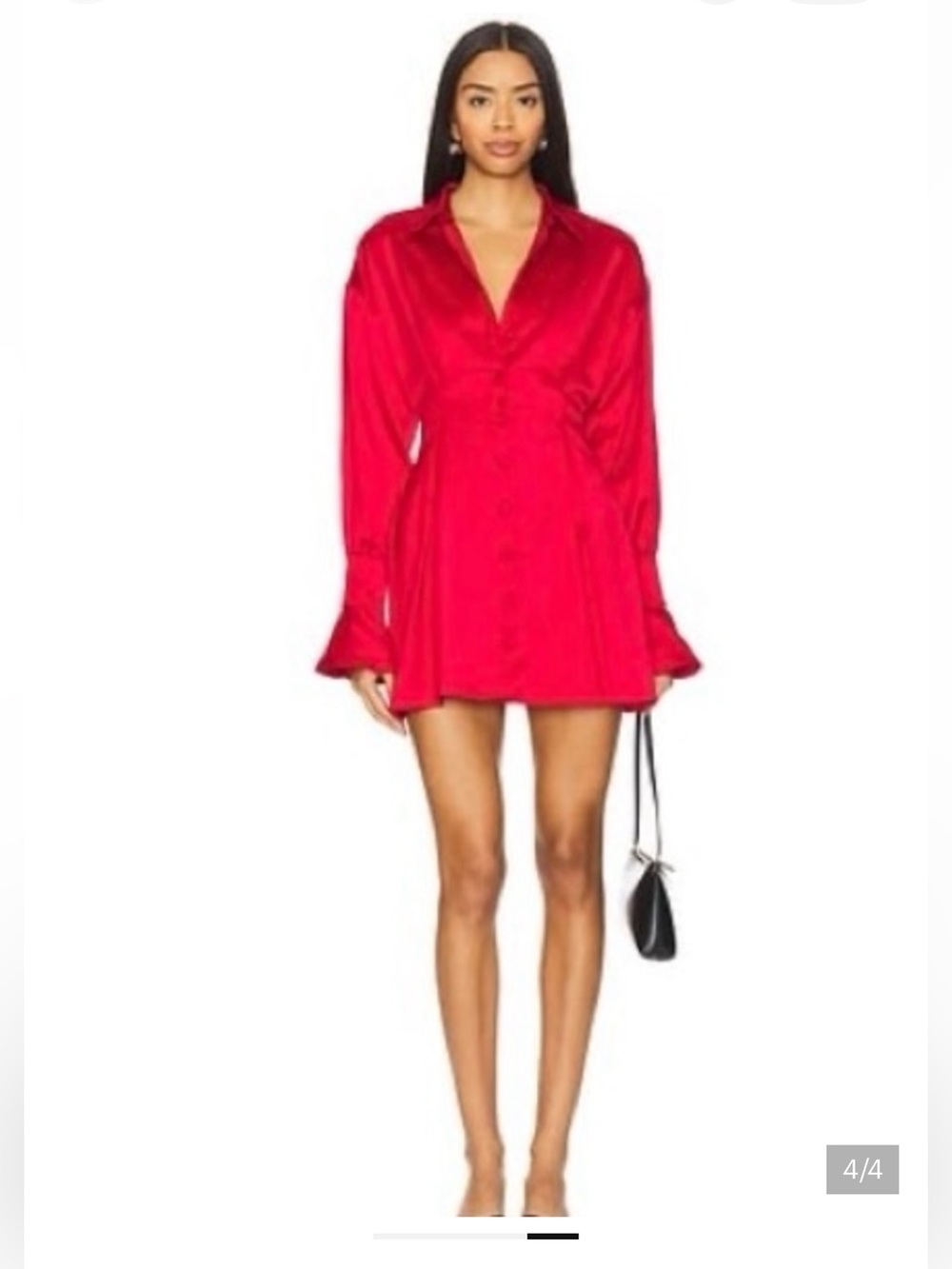 MAJORELLE Maritza Shirt Dress Cherry Red Revolve Sold Out Size M